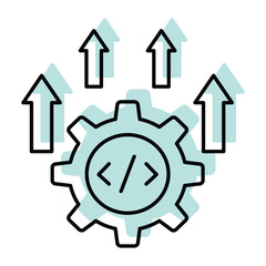 Improvement vector, pixel perfect, illustrator file 
