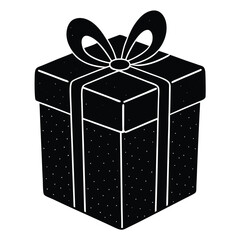 A festive red Christmas gift box with a golden bow and ribbon, isolated on white for holiday celebration and surprise