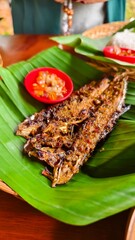 grilled meat with vegetables