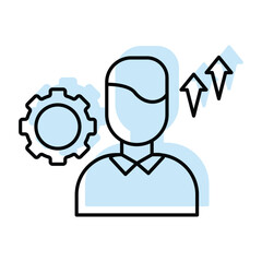 Professional Development vector, pixel perfect, illustrator file 
