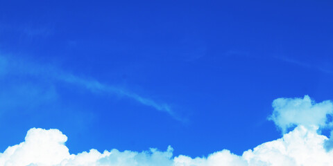 Blue Sky with Cloud Background