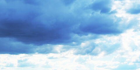 Obraz premium Blue Sky with Cloud Background