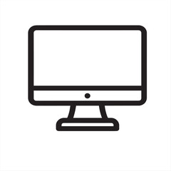 computer monitor with blank screen