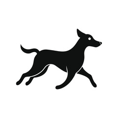 black silhouette of a dog