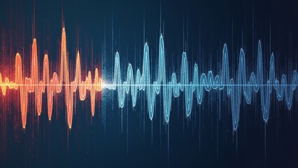 Blue Soundwave Technology Screen