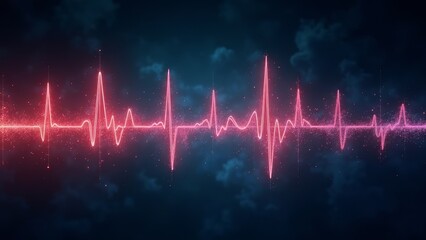 Pink Heartbeat Technology Screen