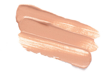 A sample of cosmetic clay for a body or face mask. White background