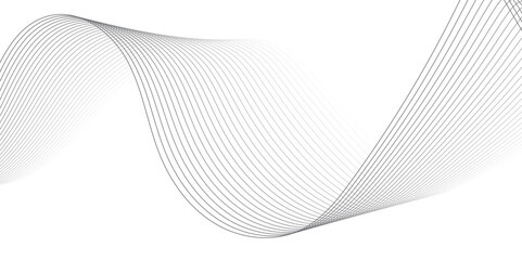 Vector Illustration of Abstract Wavy Lines on Transparent BackgroundIdeal for High-Tech Communication Designs, Big Data Reports, Research Presentations, and Business Technology Collateral –