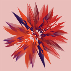 Fototapeta premium Beautiful graphic spiral blue light shapes on black background