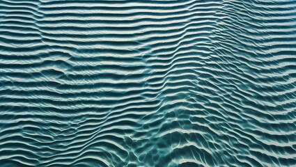 Obraz premium Abstract turquoise waves with sand underwater background texture