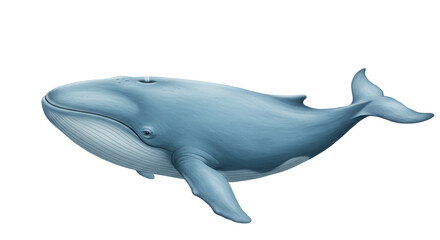 Isolated Blue Whale