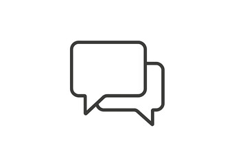 Naklejka premium Conversation bubbles designed for dialogue illustration in digital communication contexts