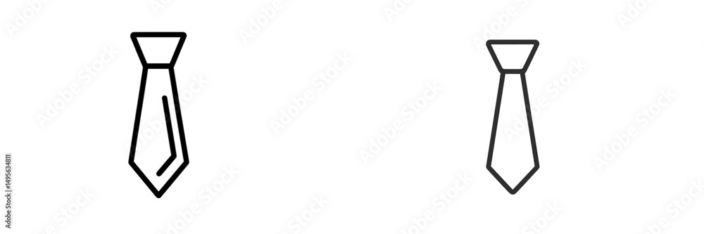 Poster two simple tie designs showcasing different styles and patterns in a minimalist format