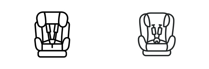 Car seat designs showcasing safety features for children in modern vehicles