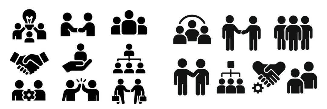 Visual representation of teamwork and collaboration concepts in a modern business environment