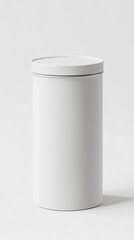 White Canister Mockup
