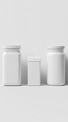 White Containers Mockup