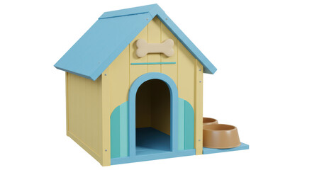 Naklejka premium Isolated Dog House