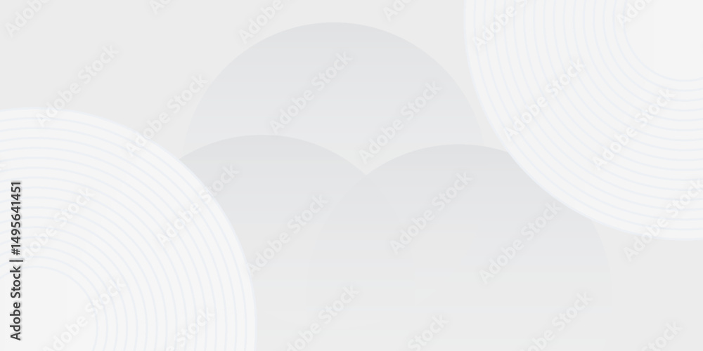 Aufkleber white geometric abstract background overlap layer on bright space with lines effect decoration. mode