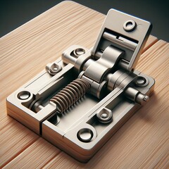 Sliding latch and release lever