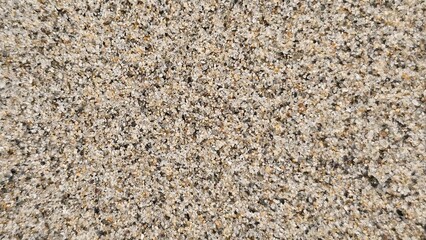 Uniform Beige Sand Texture Landscape. The sand appears dry and compact, showing no significant variation in pattern or content. Close Up of Natural Beige Sand Surface.
