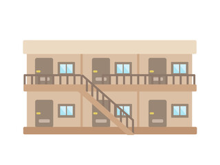 マンション  アパート  賃貸物件  建物  イラスト