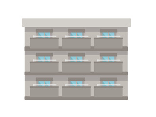 マンション  アパート  賃貸物件  建物  イラスト