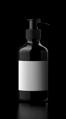 Black Bottle Mockup