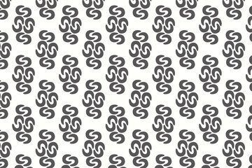 seamless pattern cute with floral elements geometric illustration textile abstract background