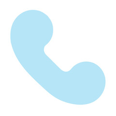 blue telephone icon