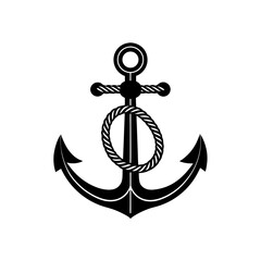 anchor with rope   stability or grounding symbol  .svg