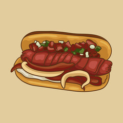 Mexican Hot Dog Bold and flavorful