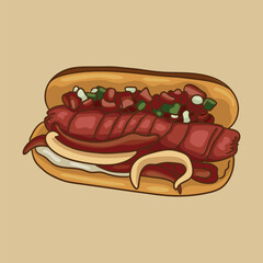 Mexican Hot Dog Bold and flavorful