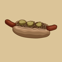 Scandinavian Hot Dog Popular at gas stations and convenience stores