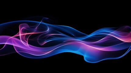 Dynamic Smoke Effect on Black Background  