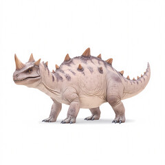 A detailed dinosaur model showcased in a bright museum setting highlighting educational value.