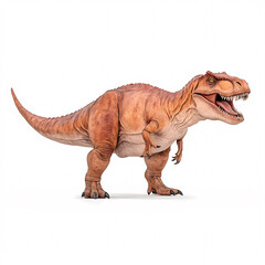Fototapeta premium A digital of a Tyrannosaurus Rex in its vibrant jungle habitat.