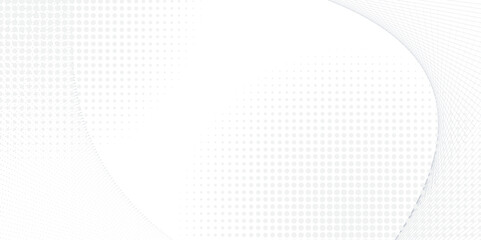 Halftone pattern on a white transparent background with wave vector. Business background lines wave abstract stripe design Digital future technology concept of music, modern, wallpaper, banner, flyer.