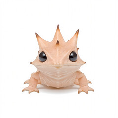 Discover the captivating features of a unique horned frog in its natural habitat.