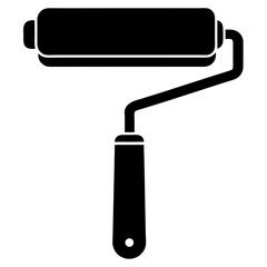 paint roller vector illustration