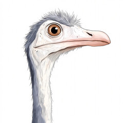 Discover the fascinating details of an ostrich in its natural habitat.
