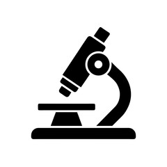 flat microscope over slide   science class equipme.svg