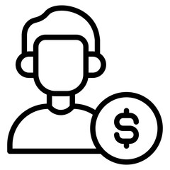 Investor icon vector illustration