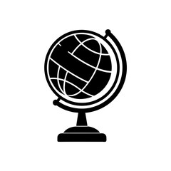 globe on stand   geography or world studies symbol.svg