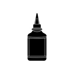 glue bottle with cap   arts and crafts tool icon  