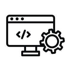 Development line icon , vector, pixel perfect, illustrator file 
