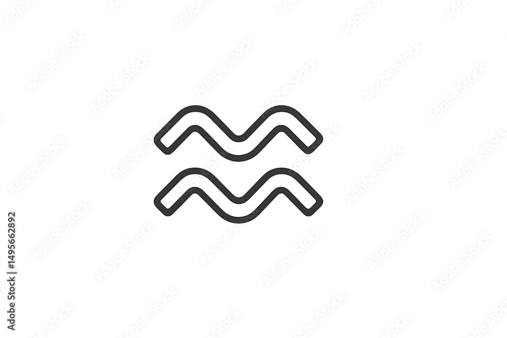 Poster unique wave design creates a modern visual pattern suitable for various artistic applications