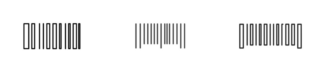 Fototapeta premium Distinctive barcodes in various styles showcasing modern design and functionality for tracking products and inventory