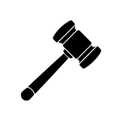 judge s gavel   law  justice  or legal system icon.svg