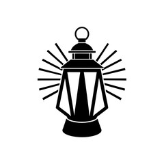 lantern with light rays   guidance or pathfinding .svg